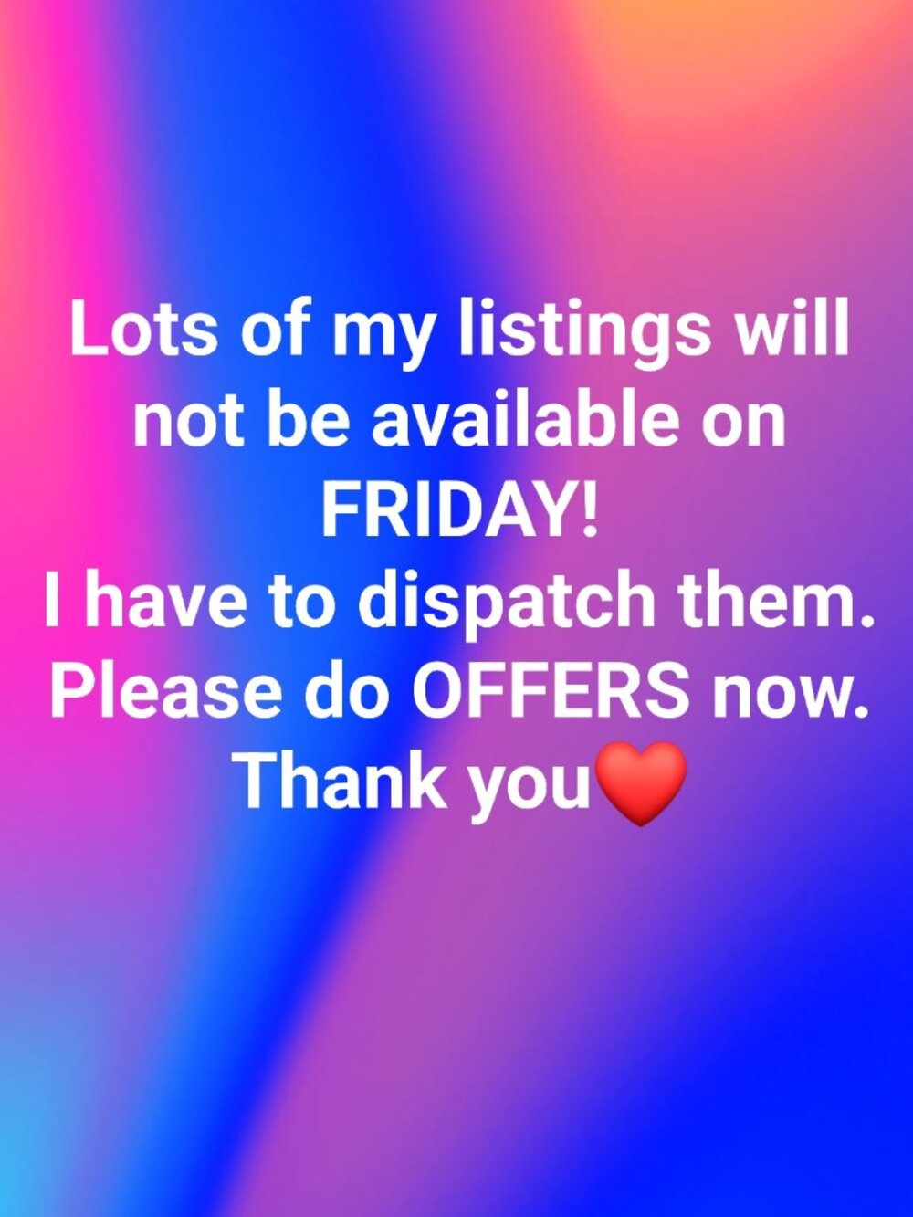 PLEASE MAKE AN OFFERSS!!!